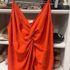 LA MIEL Orange Camisole Top